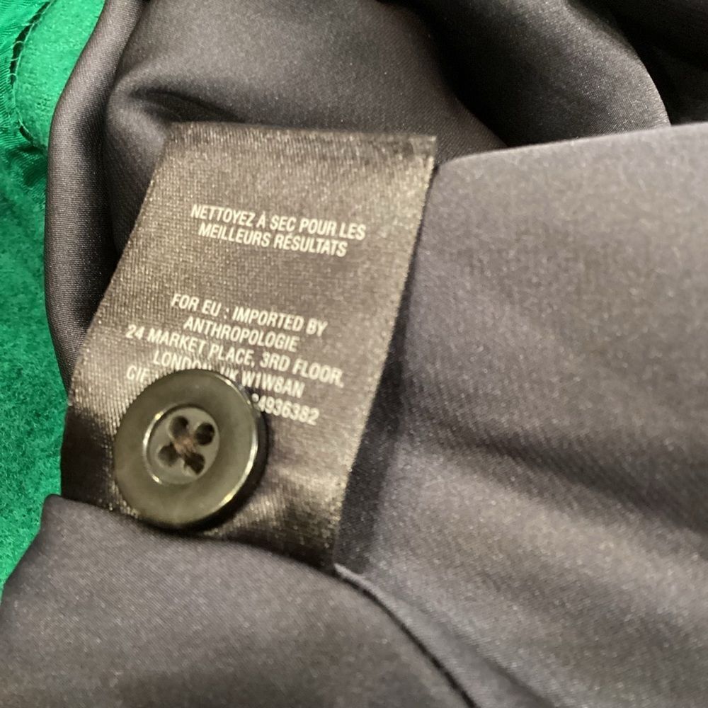 Anthropologie | Maeve | Green Wool Blend Skirt | 4 - Picture 10 of 12